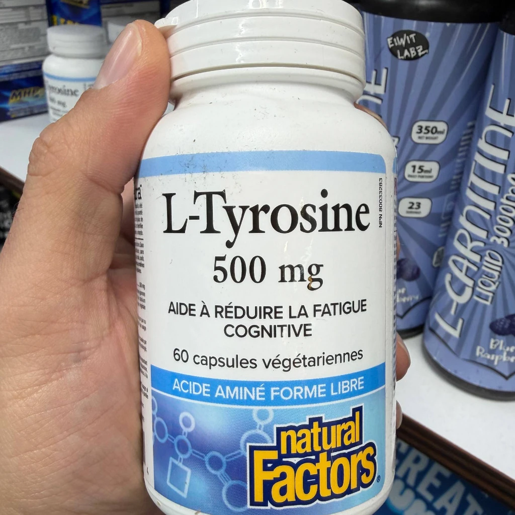 ال-تیروزین 500 میلی‌گرم نچرال فاکتورز (Natural Factors L-Tyrosine 500 mg)
