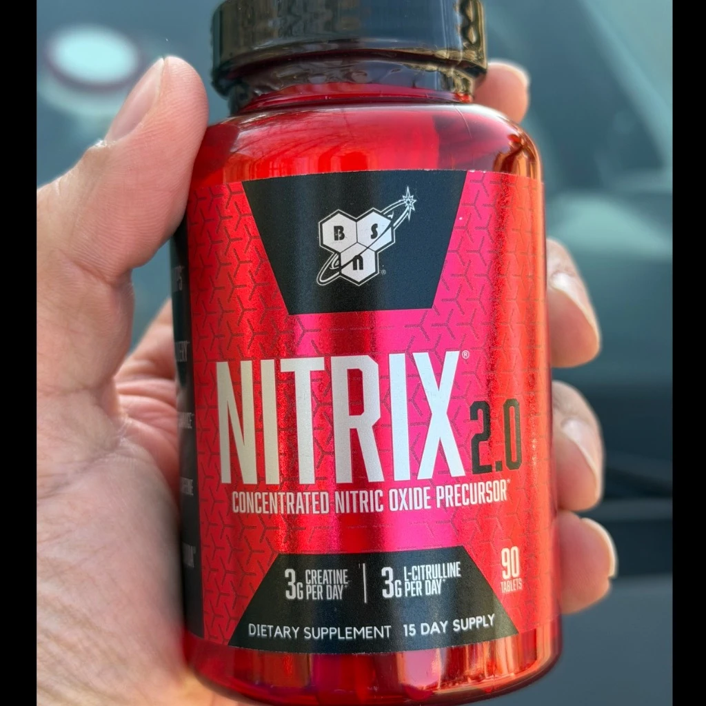 قرص نیتریک اکساید BSN Nitrix 2.0 | مکمل پمپ و افزایش خون رسانی