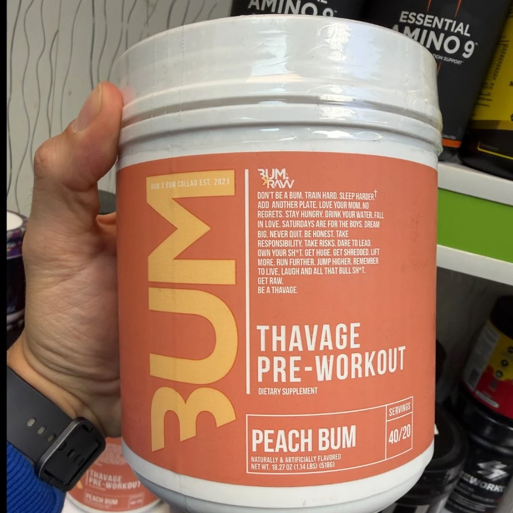 پری ورک اوت بام راو Thavage Pre Workout | انرژی و تمرکز تمرینی