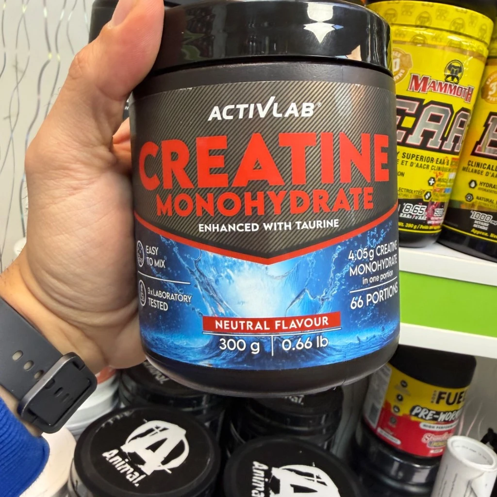 کراتین مونوهیدرات اکتیولب تقویت‌شده با تائورین – 300 گرم   Activlab Creatine Monohydrate Enhanced with Taurine – 300g
